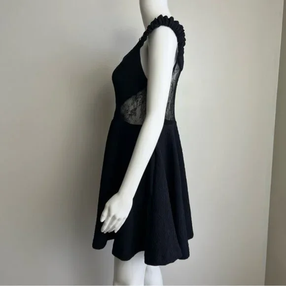 Free People Brooklyn Mini Dress in Black - M - Picture 7 of 8